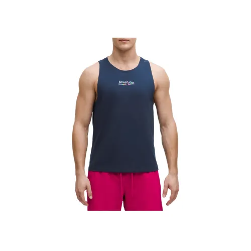 lululemon Zeroed In Топ Tank Мужской Темно-синий Темно-синий