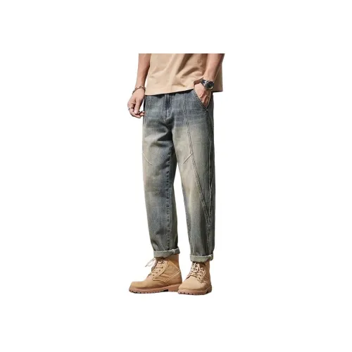 GEOREFOOL 2360 Ностальгический синий Мужские Джинсы