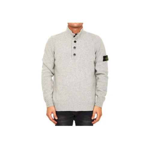 Stone Island Серые Мужские Свитера