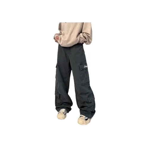 404MOB GANG Джинсы Унисекс Washed Charcoal Gray