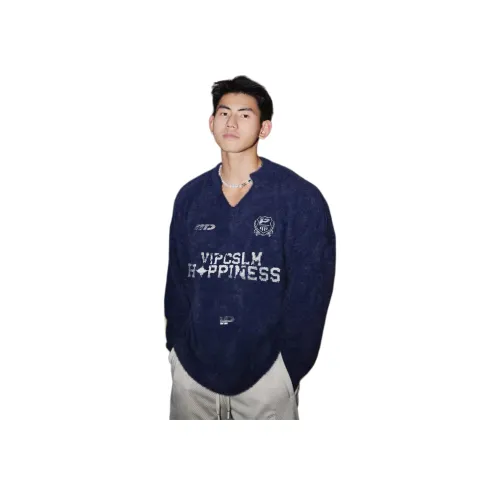 PISYPOX Темно-синий синий унисекс трикотаж