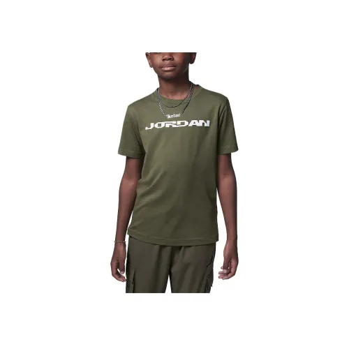 Джордан Оливковые Школьные Рубашки T