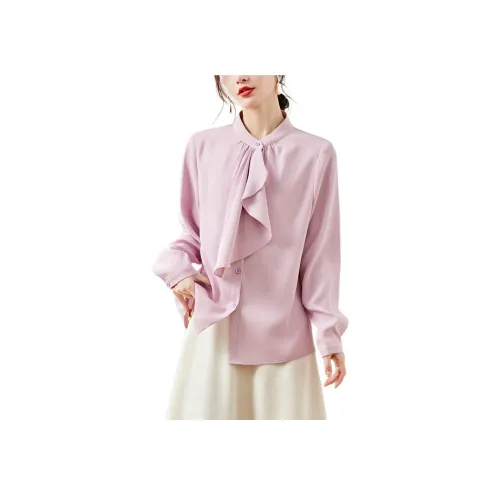 H YXIANG Розово-фиолетовые Женские Рубашки