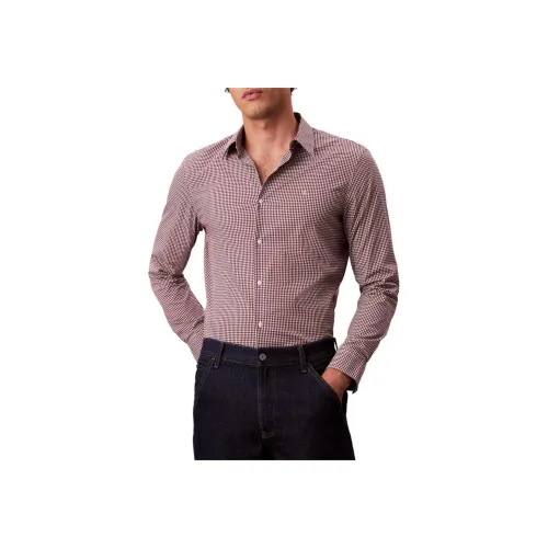 Calvin Klein Сладкий Beet Красный Мужские Рубашки