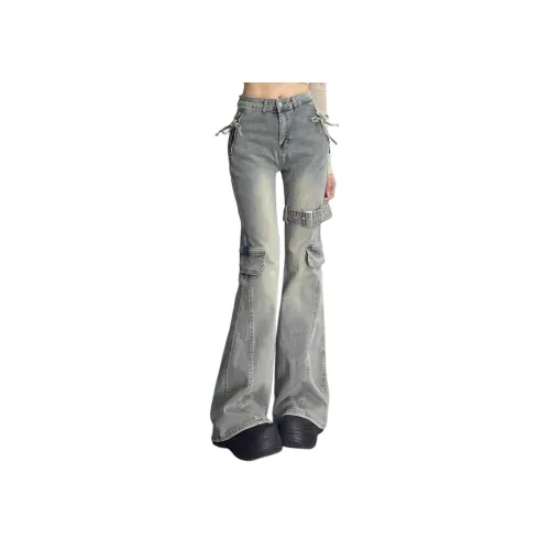 YICHEN Винтажные синие женские джинсы