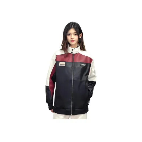 SZSX Черный Красный Унисекс Куртки