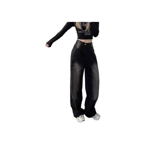 SNEIKLAU Черный Унисекс Джинсы