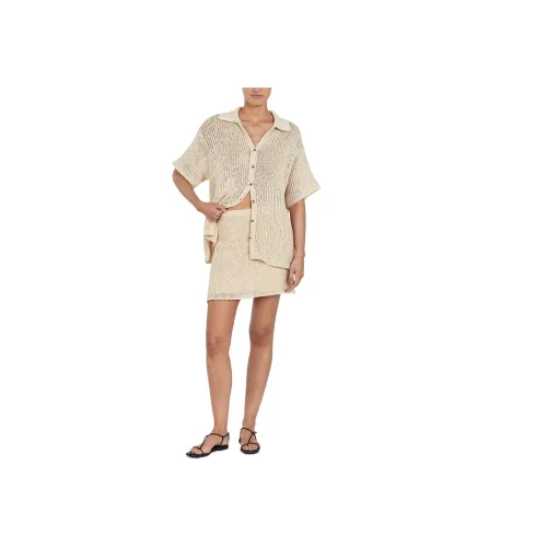 DISSH Margot WHEAT CROCHET MINI SKIRT Повседневные короткие юбки Женские