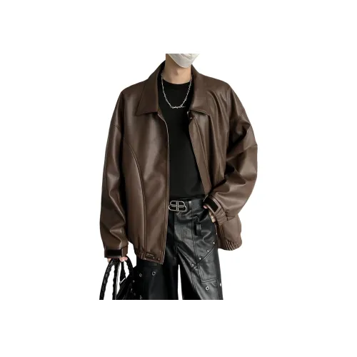 SUNSETMONENT Кожа Куртка Унисекс