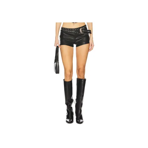 SUPERDOWN Melisa Искусственная кожа Короткие Повседневные шорты Женские