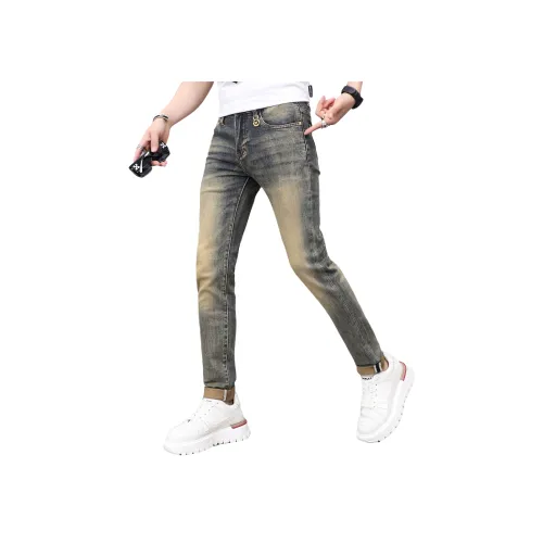 CIZA Винтажные синие унисекс джинсы