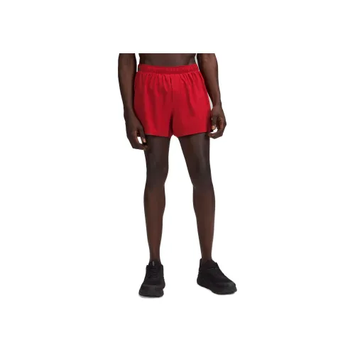 lululemon Wave Повседневные шорты 4' Мужские спортивные Красный