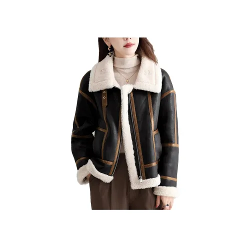 BILISISHANYANG Мех Куртка Женская