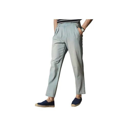 BIBURY COURT Washed Light Blue 60# Мужские Джинсы