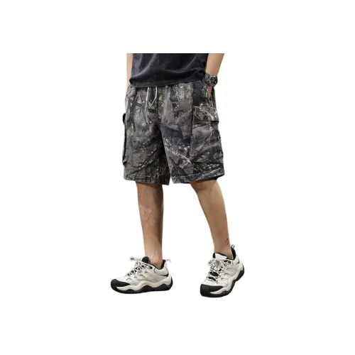 CARE NOTE Камуфляж Мужские Джинсовые Шорты
