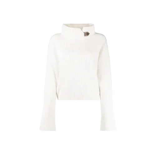 Brunello Cucinelli Белый Женские Кашемировые Свитеры