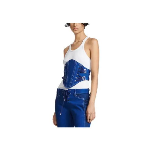 DION LEE Джинсовый синий Женские корсеты для талии