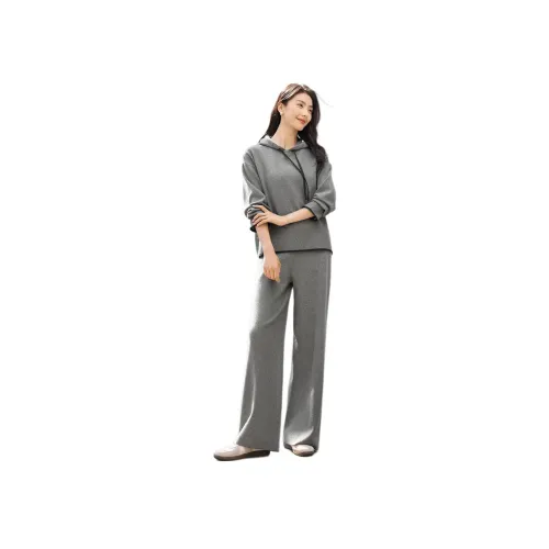 IHIMI Winter Gray Women's Casual Suits IHIMI Зимний Серый Женские Повседневные Костюмы