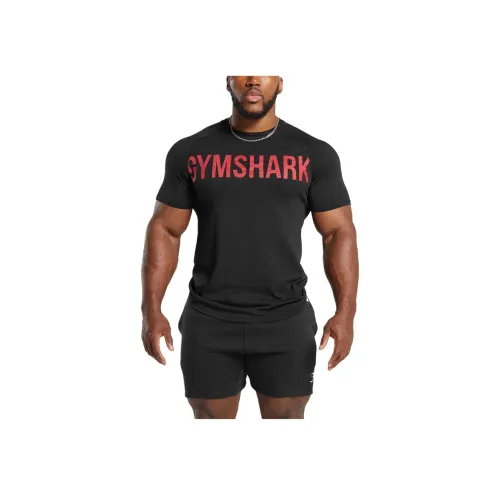 GYMSHARK Черные Мужские T-рубашки
