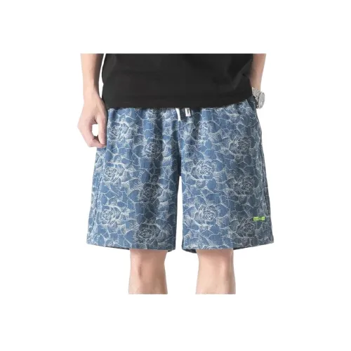 SONGXIER Синие Унисекс Джинсовые Шорты