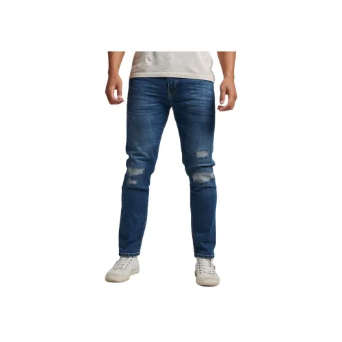 SUPERDRY Blue Men's Jeans SUPERDRY Синий Мужские Джинсы