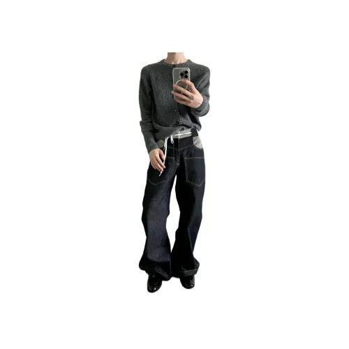 Pirkadat Черные Унисекс Джинсы