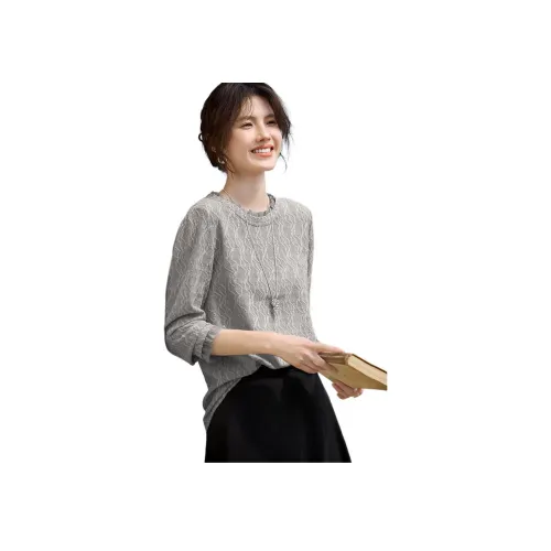 XWI Серый Женские T-рубашки