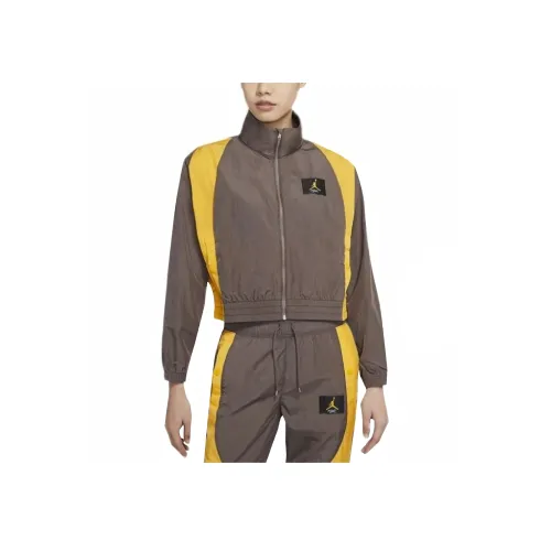 Джордан Куртка Женская Хаки Желтая