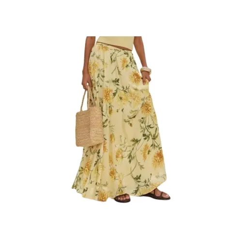 Reformation Gemma Юбка Повседневная Длинная Юбка Женская