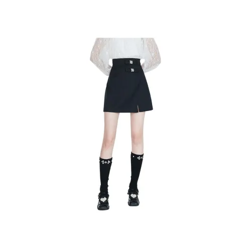 AIVEI Повседневные короткие юбки Женские Черный