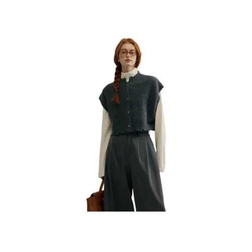 YEARNED Серый Женский жилет