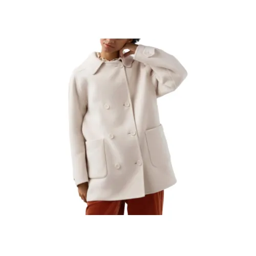 UNIQLO Comptoir des Cotonniers Collaboration Белое Женское Пальто