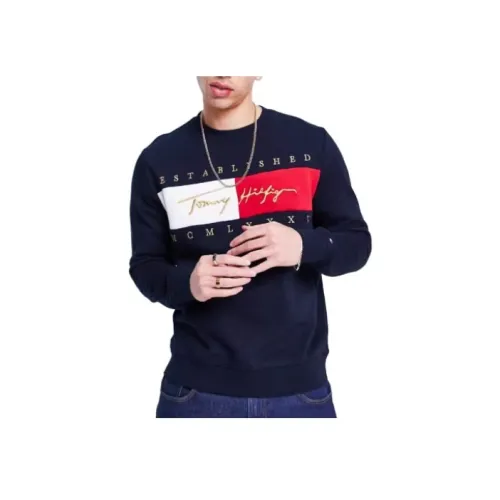 Tommy Hilfiger Темно-синие мужские свитшоты