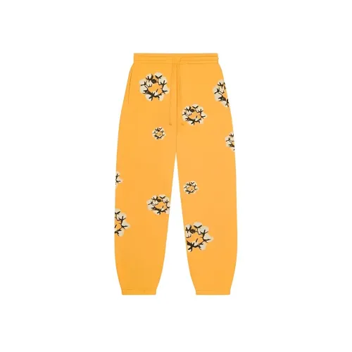 Denim Tears совместный бренд CPFM Collaboration Вязаные тренировочные штаны унисекс желтые