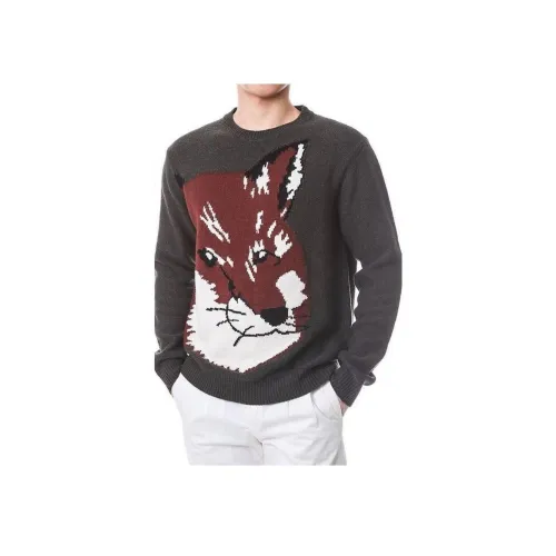 Maison Kitsune Серые Мужские Свитера