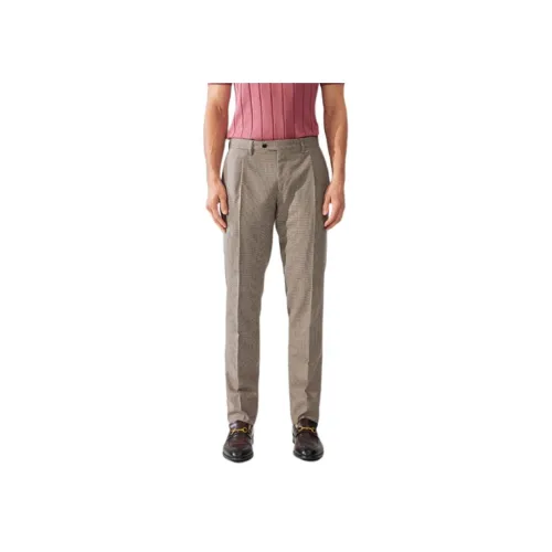 LARDINI Мужские костюмные брюки кофейного цвета