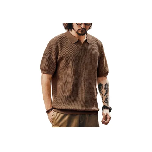 GELANLU Летнее Поло Свободного кроя Мужское