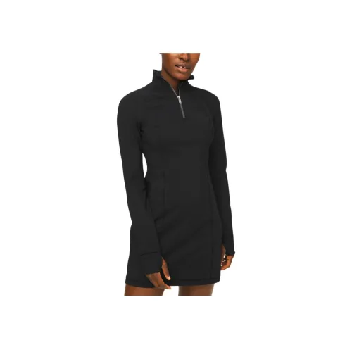 lululemon Define Длинный рукав Платье Женское Черное