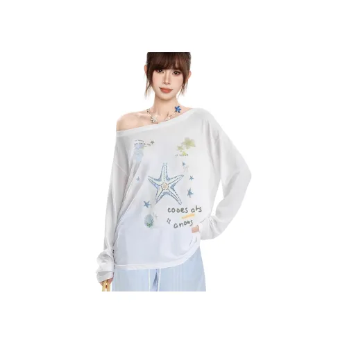 Princess Berdele T-рубашка свободный крой верхняя одежда прозрачный шифон топ женский