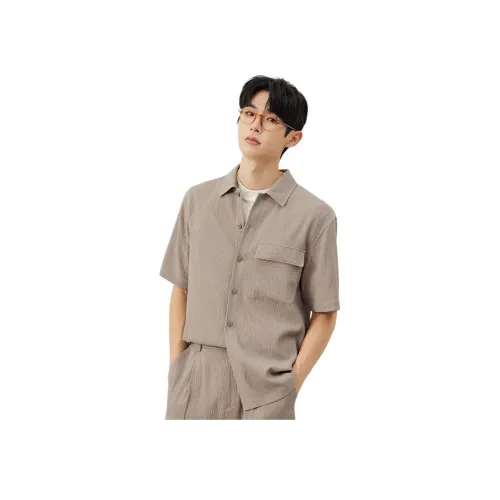 ZIOZIA Хаки Мужские Рубашки