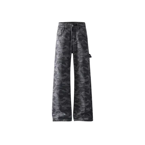 SNEIKLAU Камуфляж Унисекс Джинсы