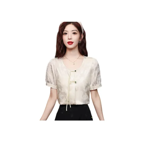 SIXUSICHOU Абрикос Женские Рубашки