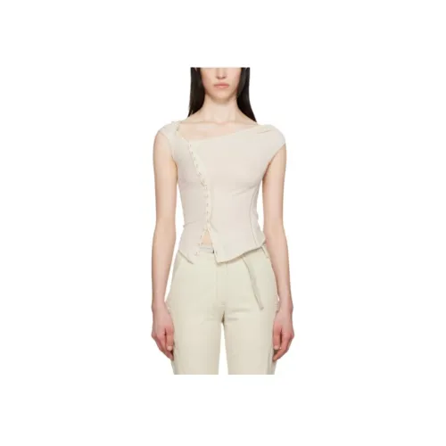 HYEIN SEO T-Shirt Женская Бежевая