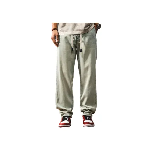 JIELEINUO Светло-синие унисекс джинсы