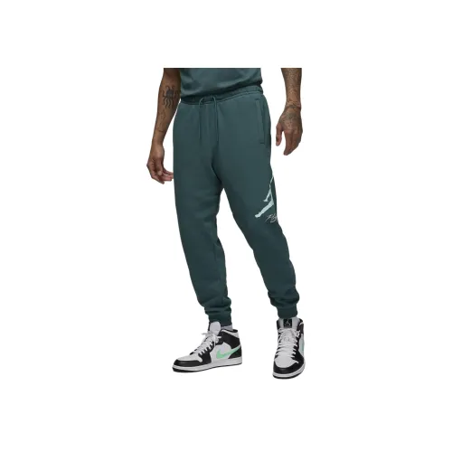 Jordan Essentials Мужской Флис Baseline Брюки Вязаные Тренировочные Брюки Мужские Зеленые