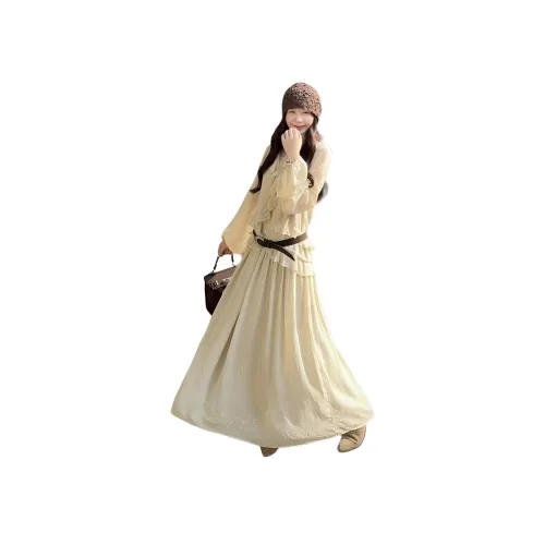 BVODE Длинное платье с длинными рукавами женское