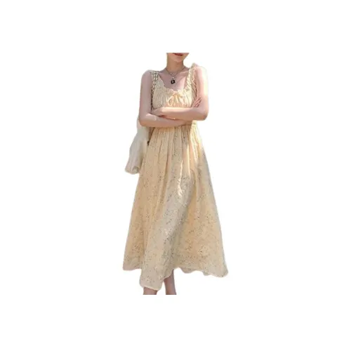 Cotton Zhiximeng Live Без рукавов Платье Женское