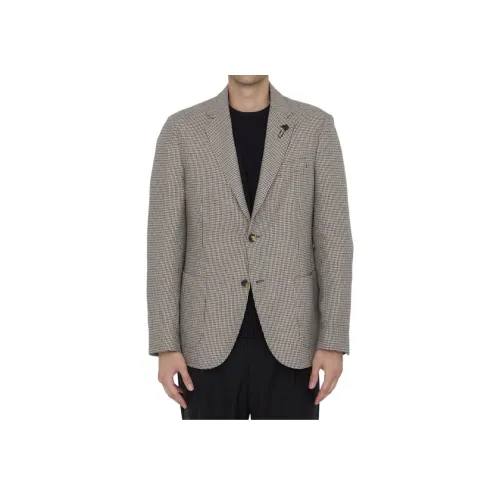 LARDINI FW24 Бизнес-костюм Мужской Бежевый