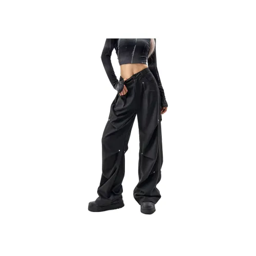 SNEIKLAU Черные Унисекс Повседневные Штаны