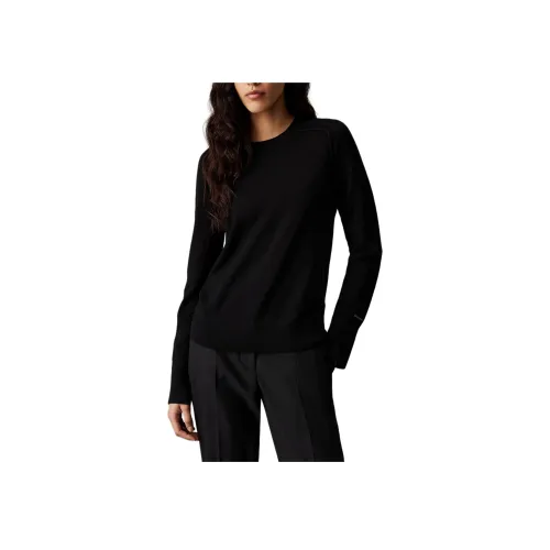 CALVIN KLEIN Свитер Европейская версия Женские Черный